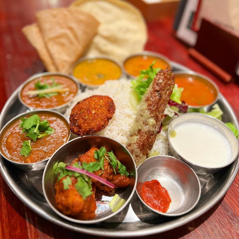 マサラダイナーミールス ビーフシークケバブ チキン65(エリックサウスマサラダイナー)