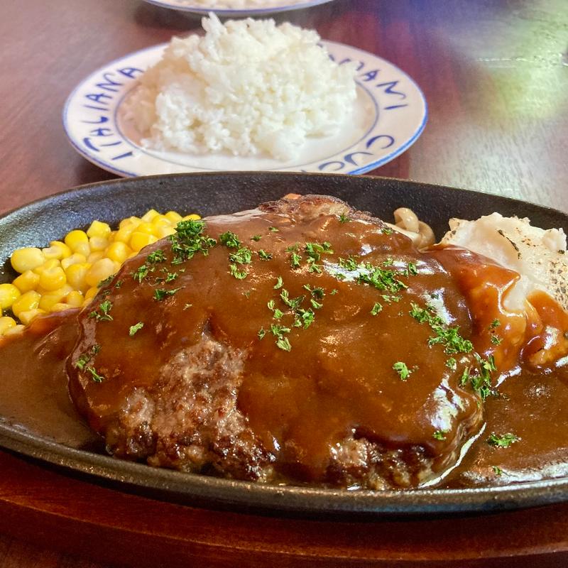 和牛ハンバーグライス(ステーキハウス Santa Fe NASU QUEEN'S MOUNTAIN サンタフェ)