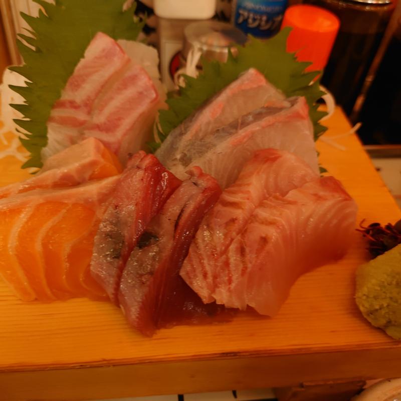 お造り5種盛り(ながりの炉 三宮東店)