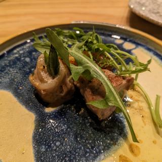 めぐみポーク・いんげんのインボルティーニ(Akizuki)