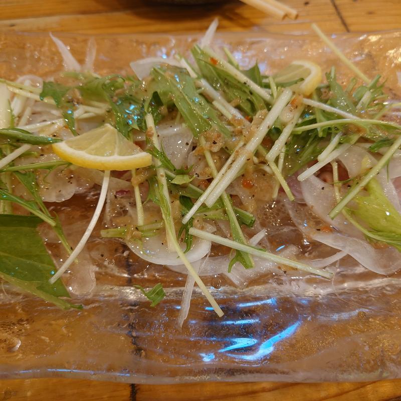 鯛とタコのカルパッチョ(波平ジョニー)