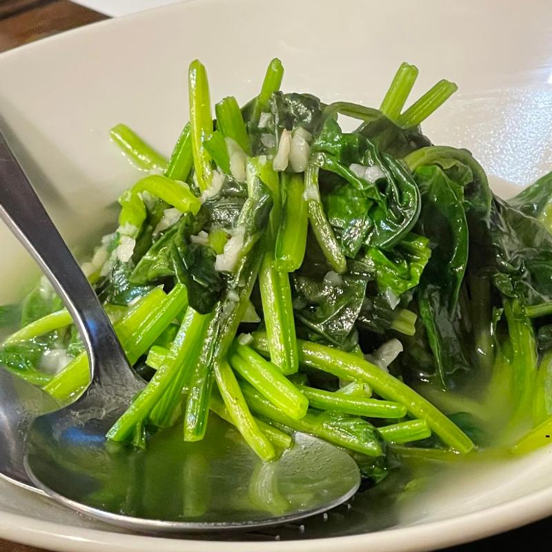 ほうれん草のにんにく炒め(蘭亭 本町店)