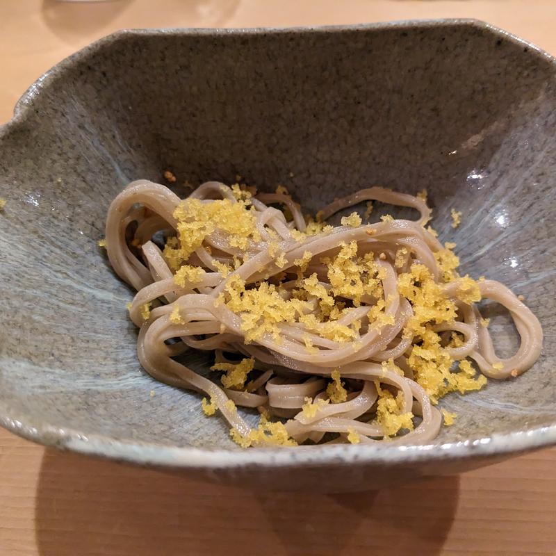 カラスミ蕎麦(恵比寿えんどう)