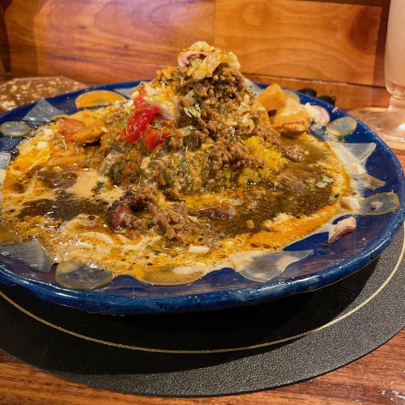 3種3TOP蜂蜜キーマ(ココペリカレー南森町店)