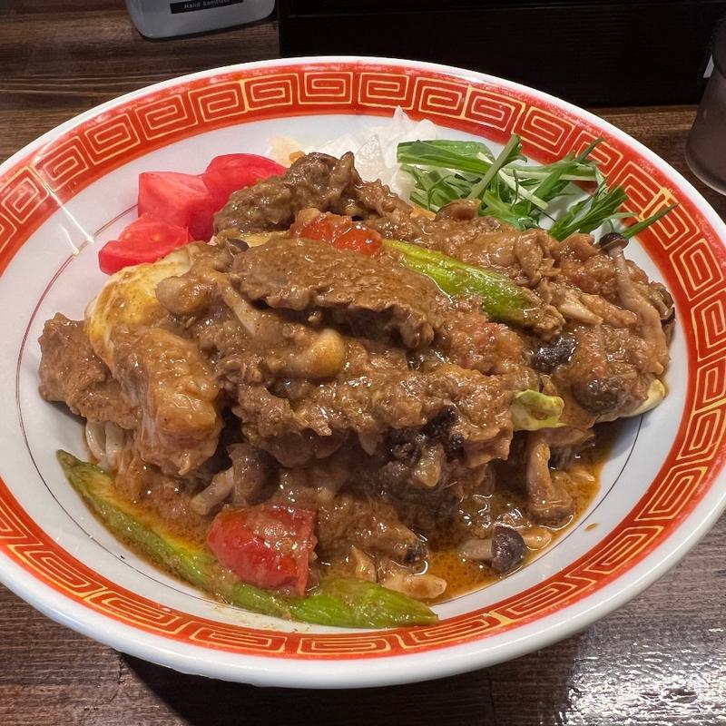 スパイスカレーまぜそば(麺や一芯)