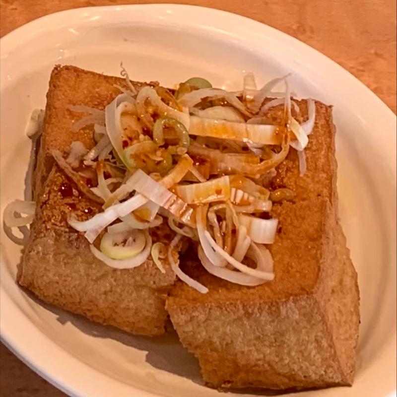 厚揚げ薬味ダレ(元祖ニュータンタンメン本舗 京町店)