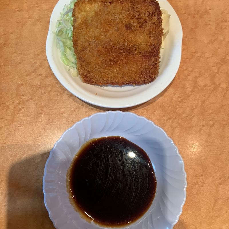 手作りハムカツ(元祖ニュータンタンメン本舗 京町店)