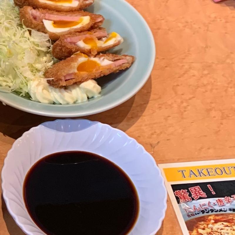 ハムエッグカツ（2個）(元祖ニュータンタンメン本舗 京町店)