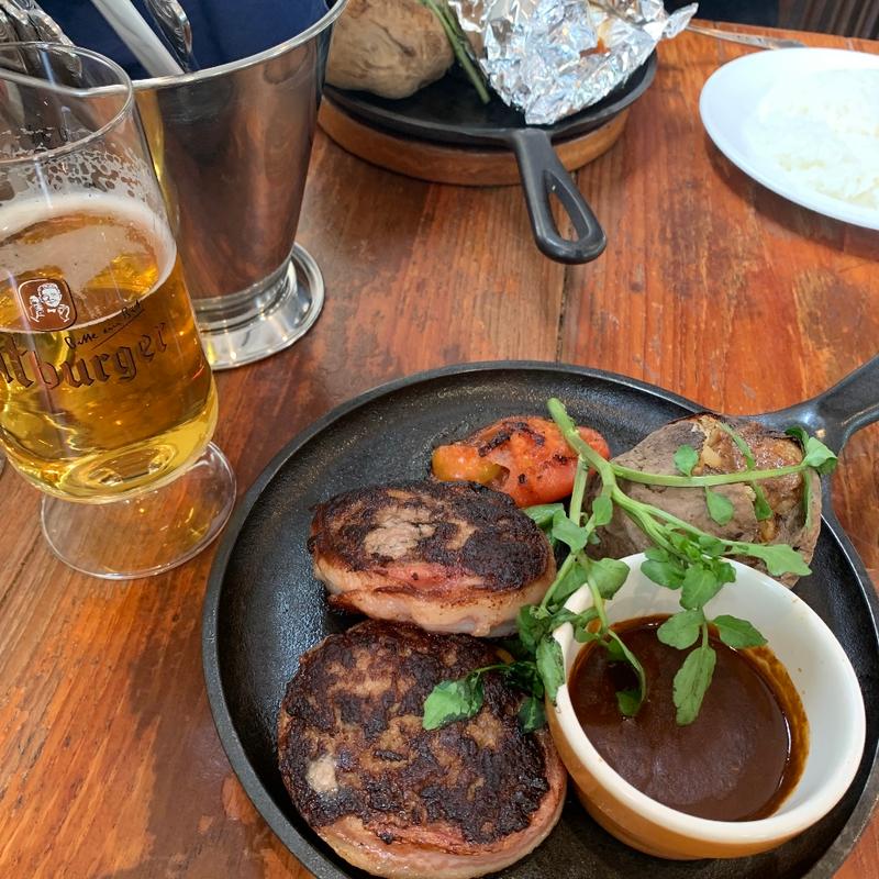 トルネードハンブルグステーキ(つばめグリル 品川駅前店)