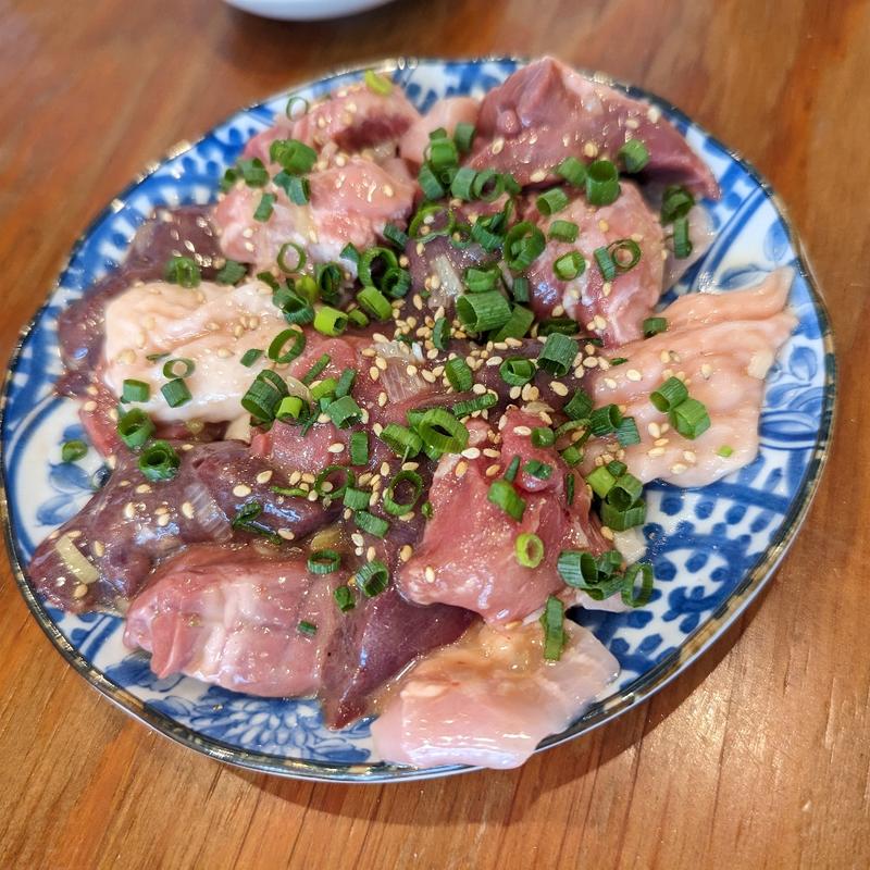 ミックスホルモン(ペア盛り)(大衆酒場 野毛ゴールデンホルモン)