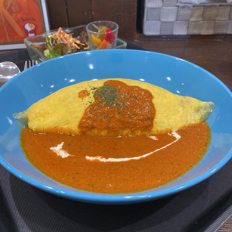 プレーンオムカレー(bebida×45kitchenベビーダカレー工場 名古屋黒川店)