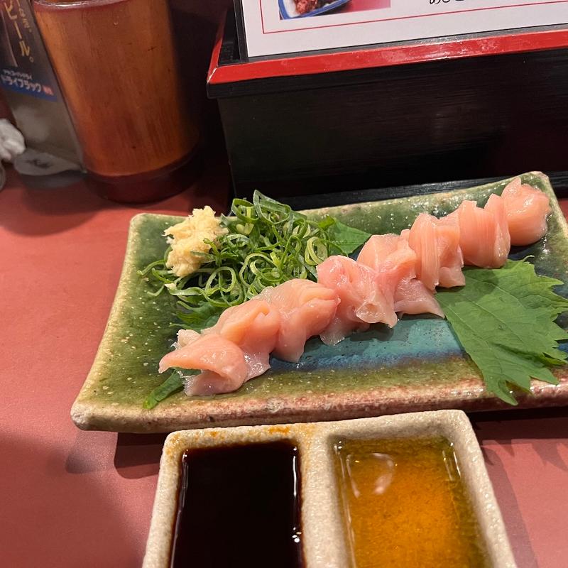 ささみのお造り(炭火焼とり 安喜（あき）)