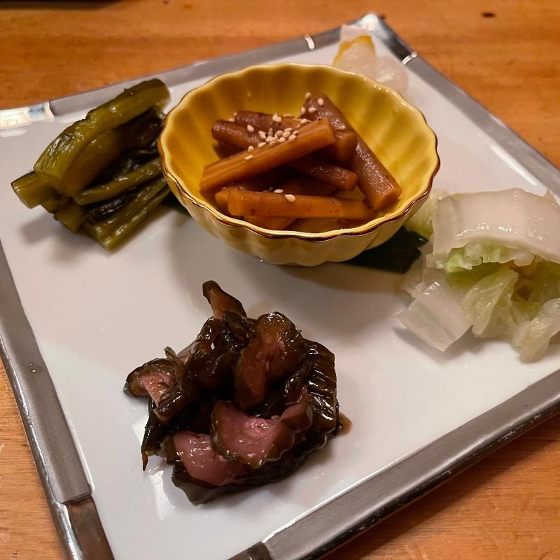 漬物盛り合わせ(本格板前居酒屋 お魚総本家 月島店)