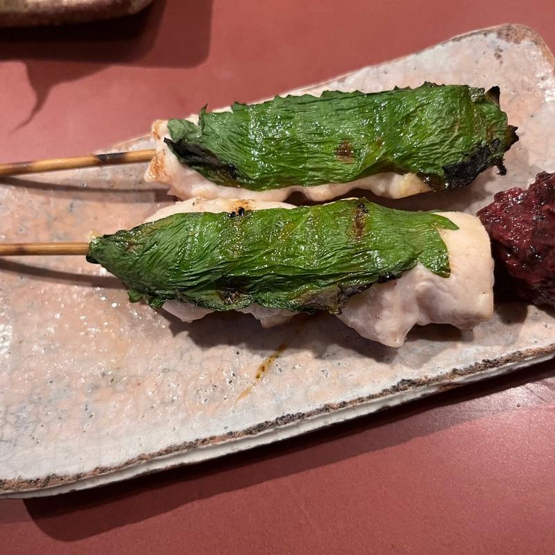 ささみしそ巻(炭火焼とり 安喜（あき）)