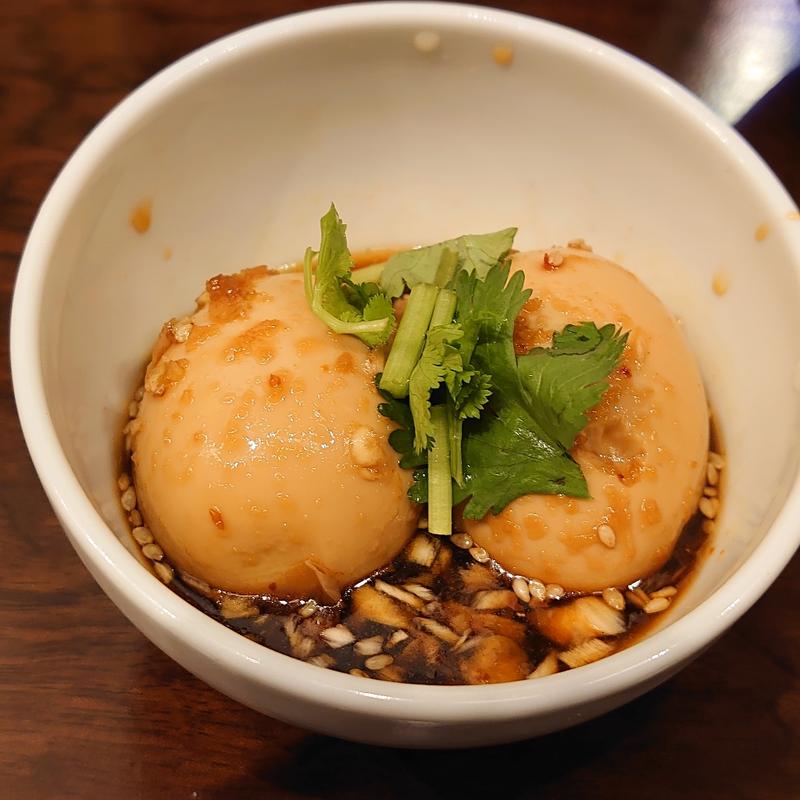 魅惑の韓国風漬け卵(居食屋 こだわりのれん街 大井町東口駅前店)