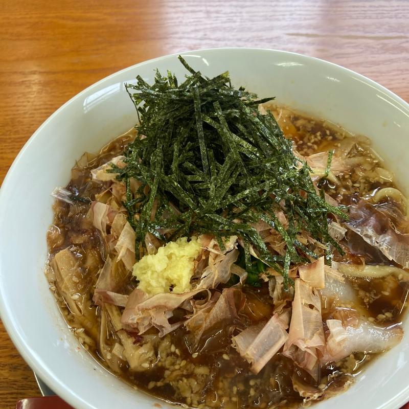 たっぷり鰹節ときざみ海苔の和風ラーメン(栃木中華そば 神志)