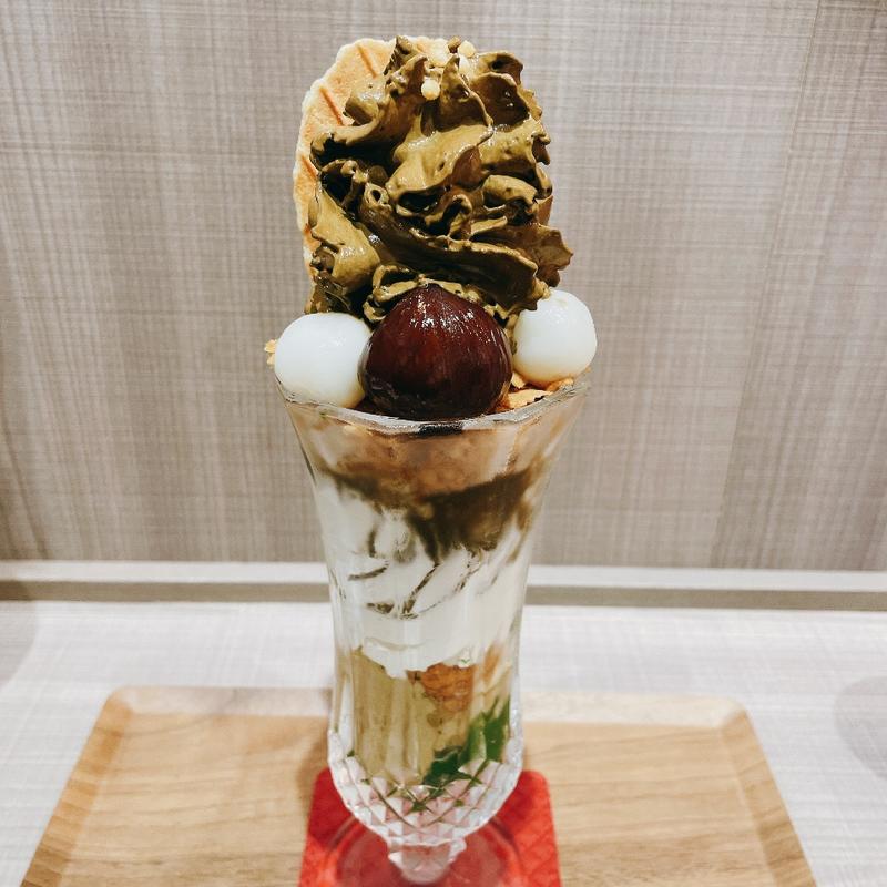 清水ほうじ茶パフェ(清水一芳園カフェ)