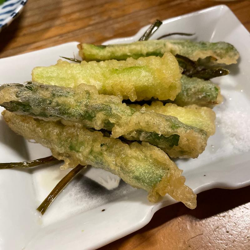 アスパラガス天ぷら(ぶんご)