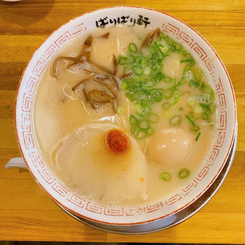 味玉ラーメン(博多ラーメン ばりばり軒 津島店)