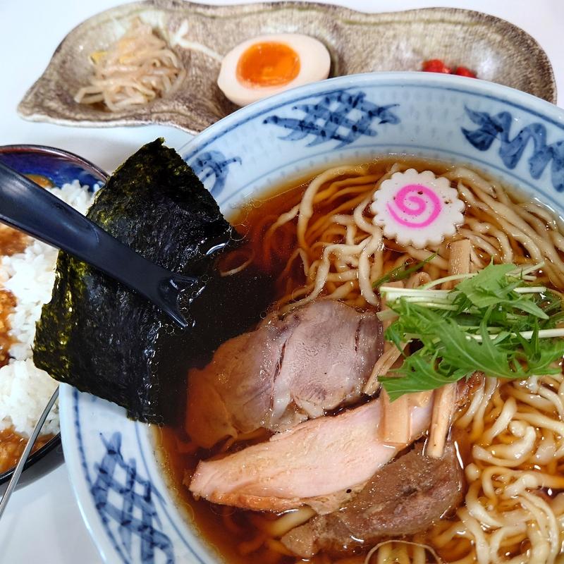 醤油ラーメン＋ランチセット(手打ち工房 凌駕 )