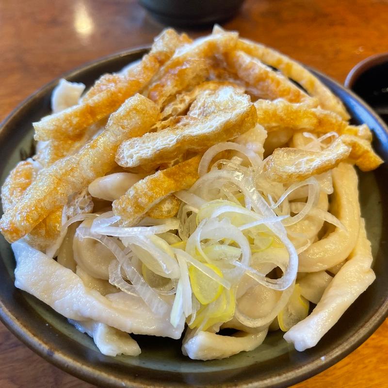 もりうどん　細うどん　大盛り(大木うどん店)
