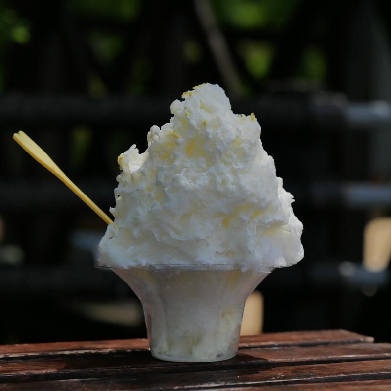 生レモンかき氷(赤い屋根)