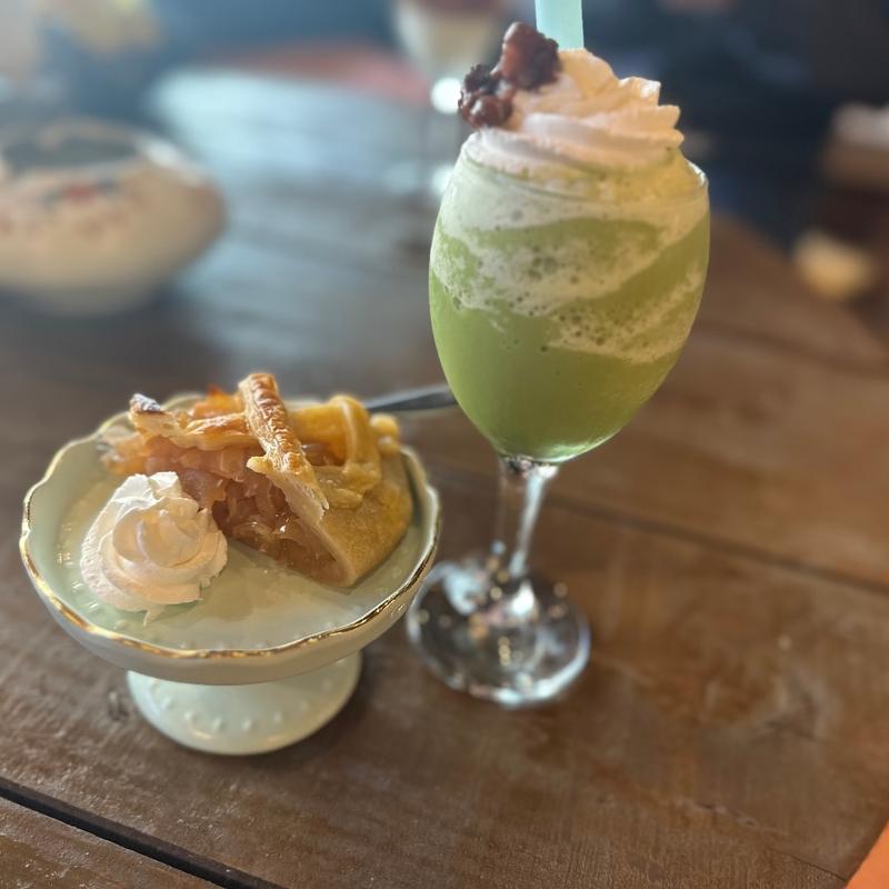 アップルパイ＆抹茶ラテ(殿町１２−２３)