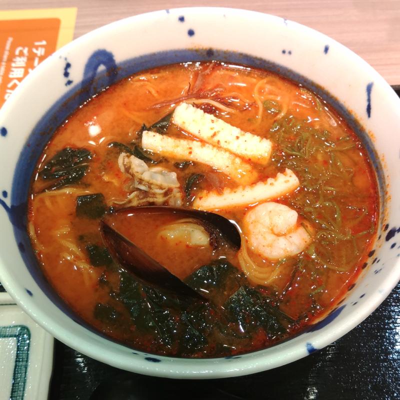 辛い磯らーめん(きりきり善兵衛 イオンタウン釜石店 （キリキリゼンベエ）)