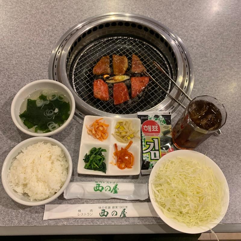 上ロースセット(焼肉 西の屋)