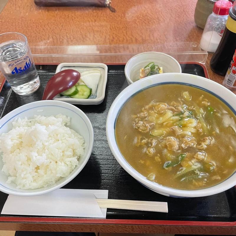 カレーうどん定食(一富士食堂 )