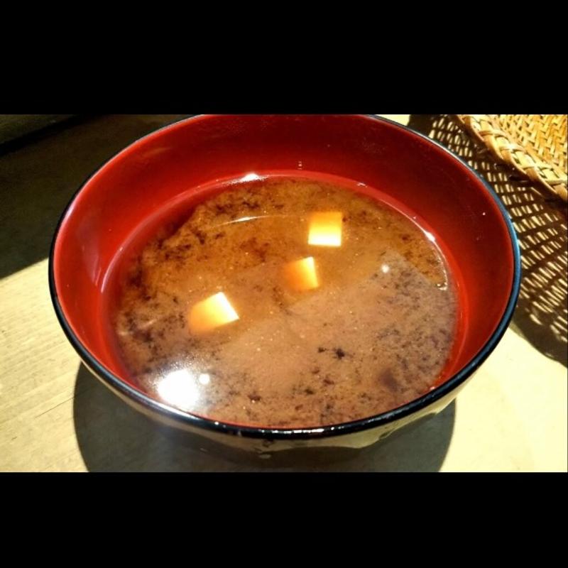 なめこ汁(おにぎり 浅草 宿六)