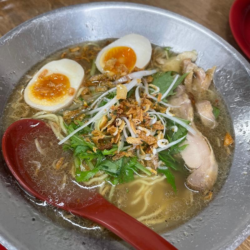 味玉エビ塩ラーメン(らーめん七福神)