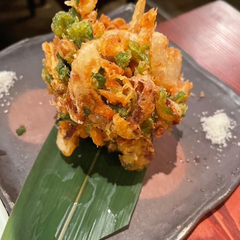 さくら海老と玉ねぎのかき揚げ(DININGあじと )