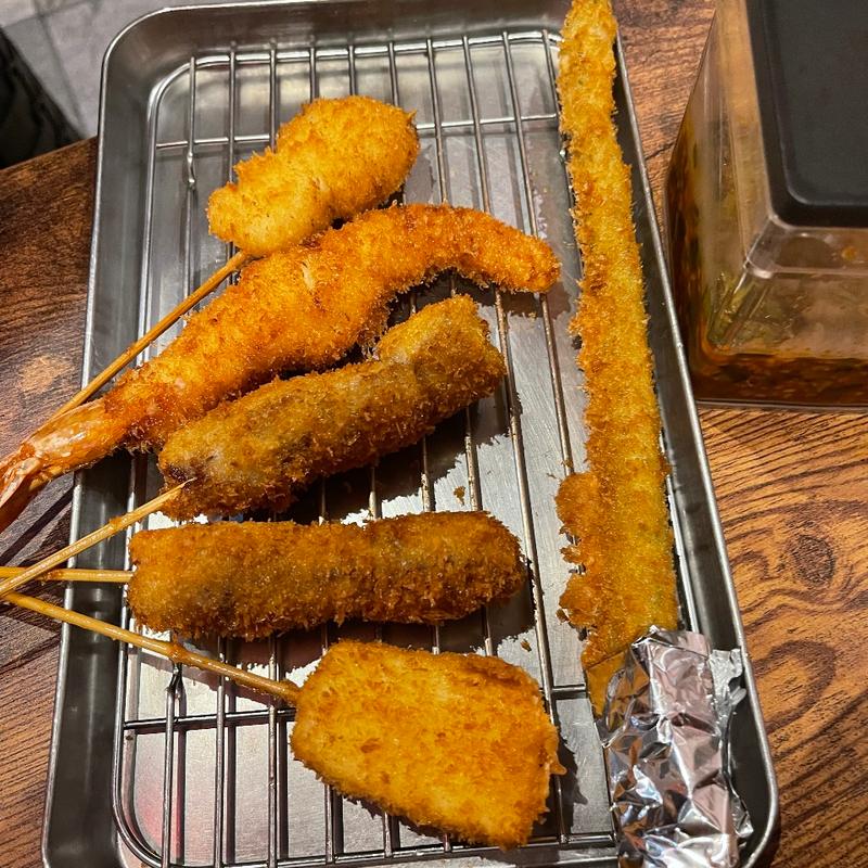 串カツ盛り合わせ(串かつ屋台 ふくろう )