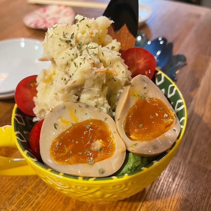 ちりめん山椒のポテトサラダ(居酒屋 やぐ)