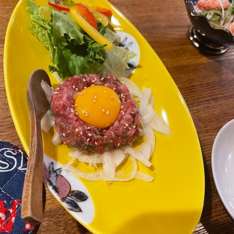 馬肉ユッケ(居酒屋 やぐ)