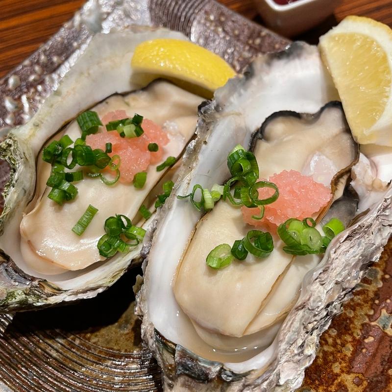 蒸し牡蠣(海鮮肉炉端 大夢)