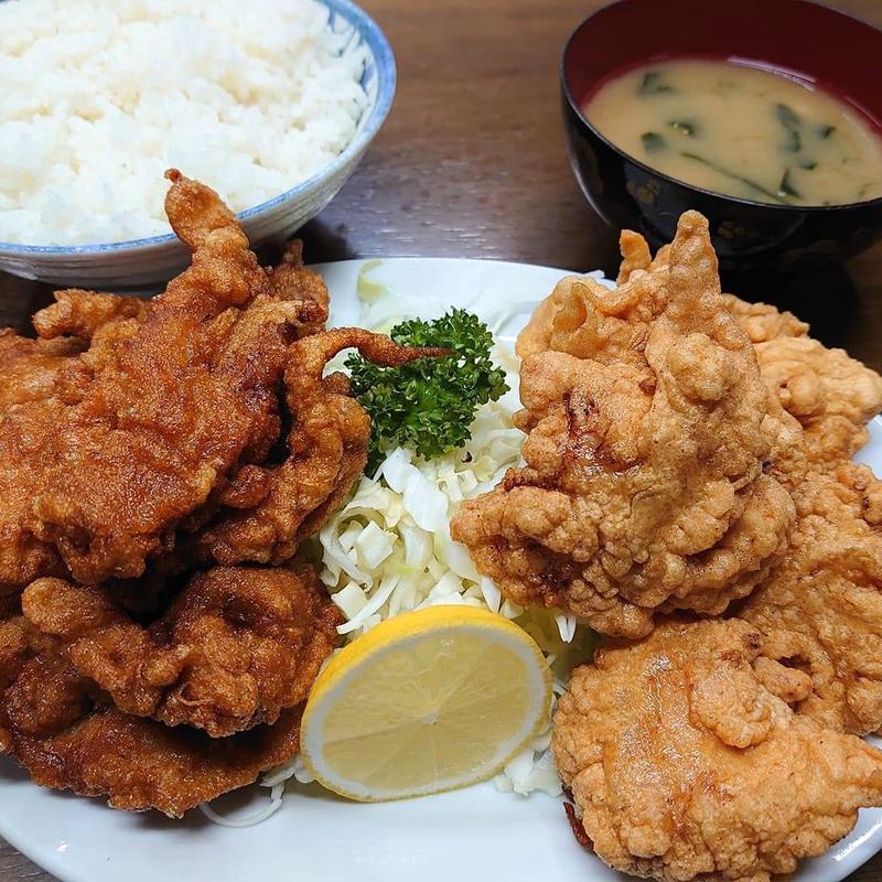 Wから揚げ定食(味のイサム)