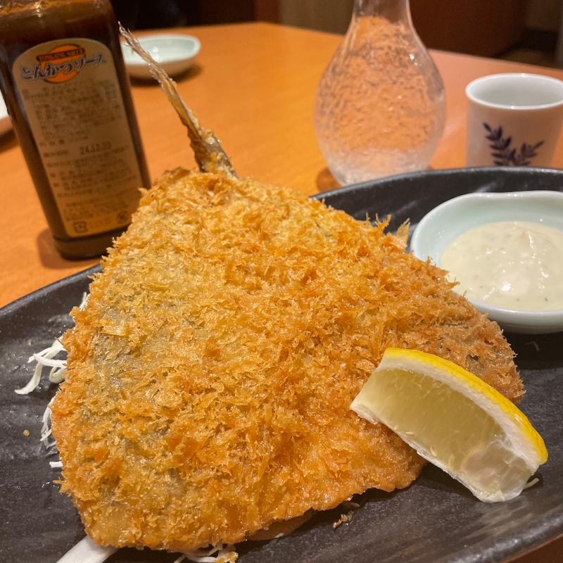 店仕込み大きなアジフライ(さかなや道場 鶴見駅東口店)
