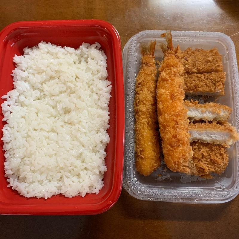 ロースかつ＆海老フライ2尾定食(松屋 立川柴崎町店 （まつや）)