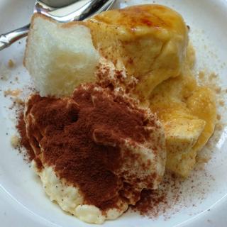 ミニデザート(パスタとピザとサルティンボッカ)