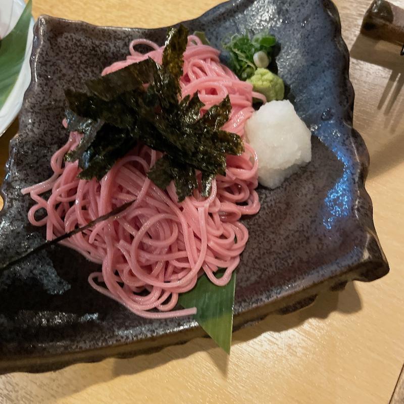 梅そば(冷)(紀州の鮮魚と地酒のお店 うえだや)