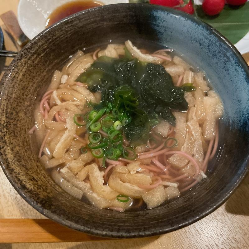 梅そば(温) (紀州の鮮魚と地酒のお店 うえだや)