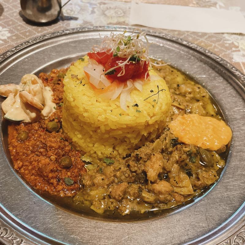 あいがけカレー(旧ヤム鐡道)