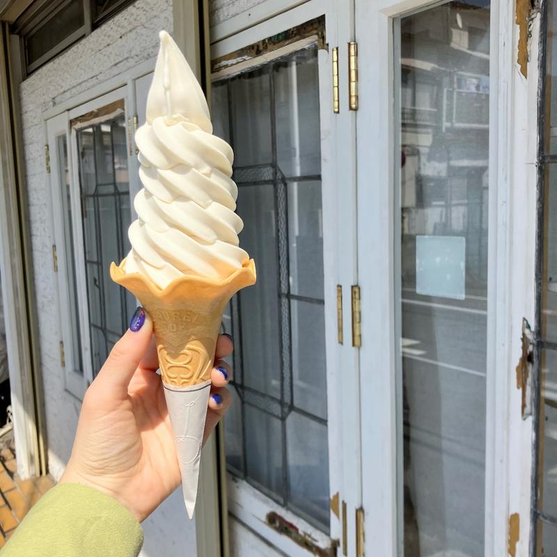 純米大吟醸酒かすソフトクリーム(喫茶ベレー)