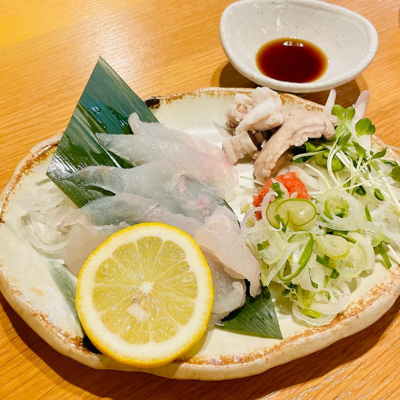 ハギの刺身(ツグミ)