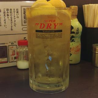 大レモンハイボール(やきとん筑前屋 青砥店)