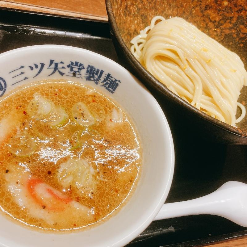 豚骨魚介ゆず風味つけ麺(三ツ矢堂製麺 流山おおたかの森S.C店)