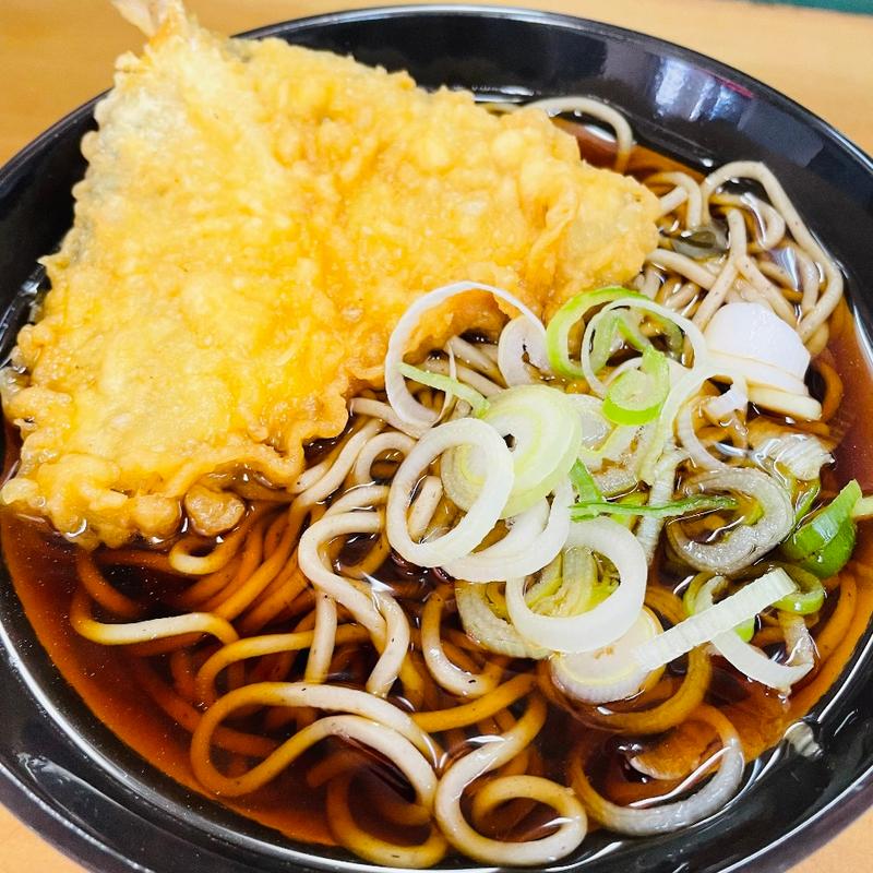 アジ天そば(天亀そば)