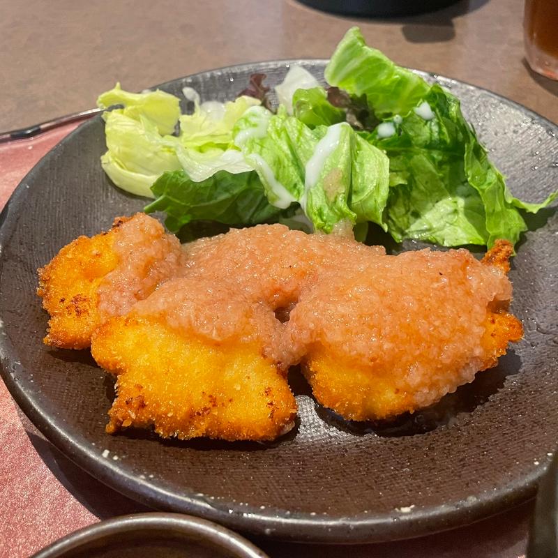 麦とろ日替(チキンカツ梅かつおおろし)(夢見鳥淡路町店 )